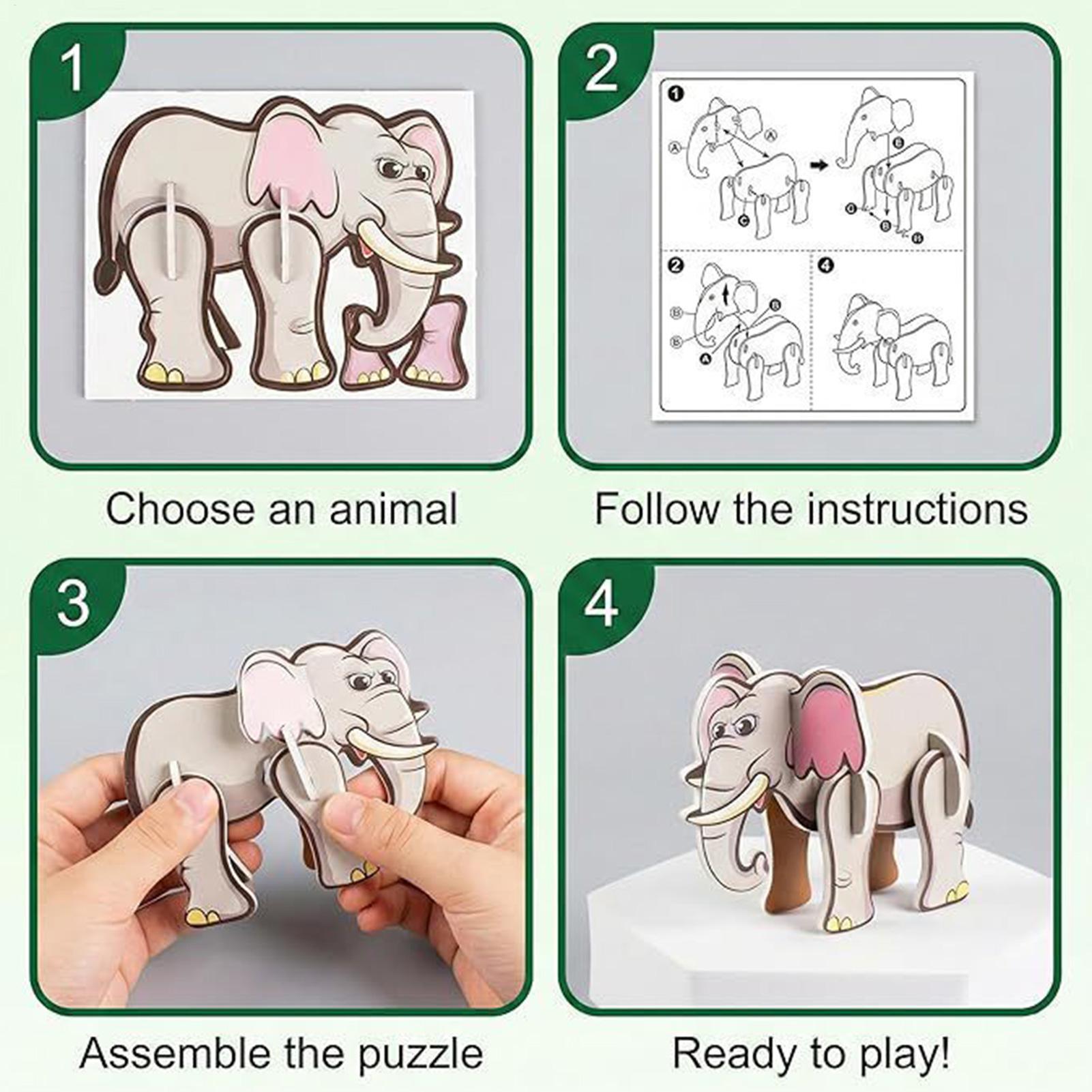 Educational Cartoon For Kids - Quebra-cabeças de desenhos animados 3D para