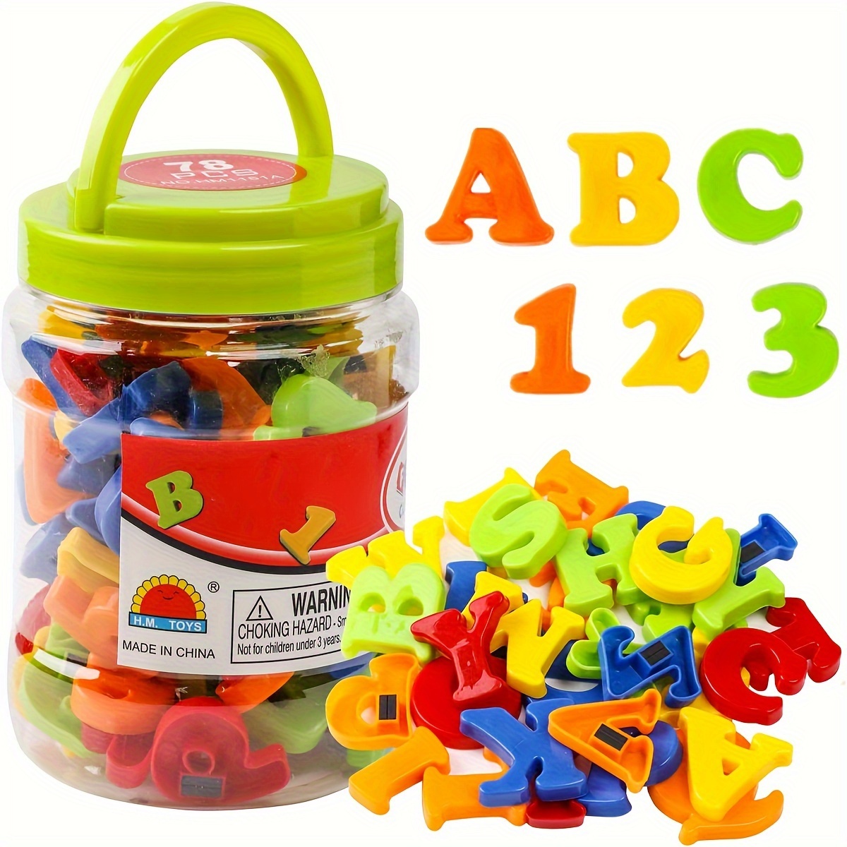 78 pçs letras magnéticas númer - Kids Education Alphabet Numbers avaliação e preço