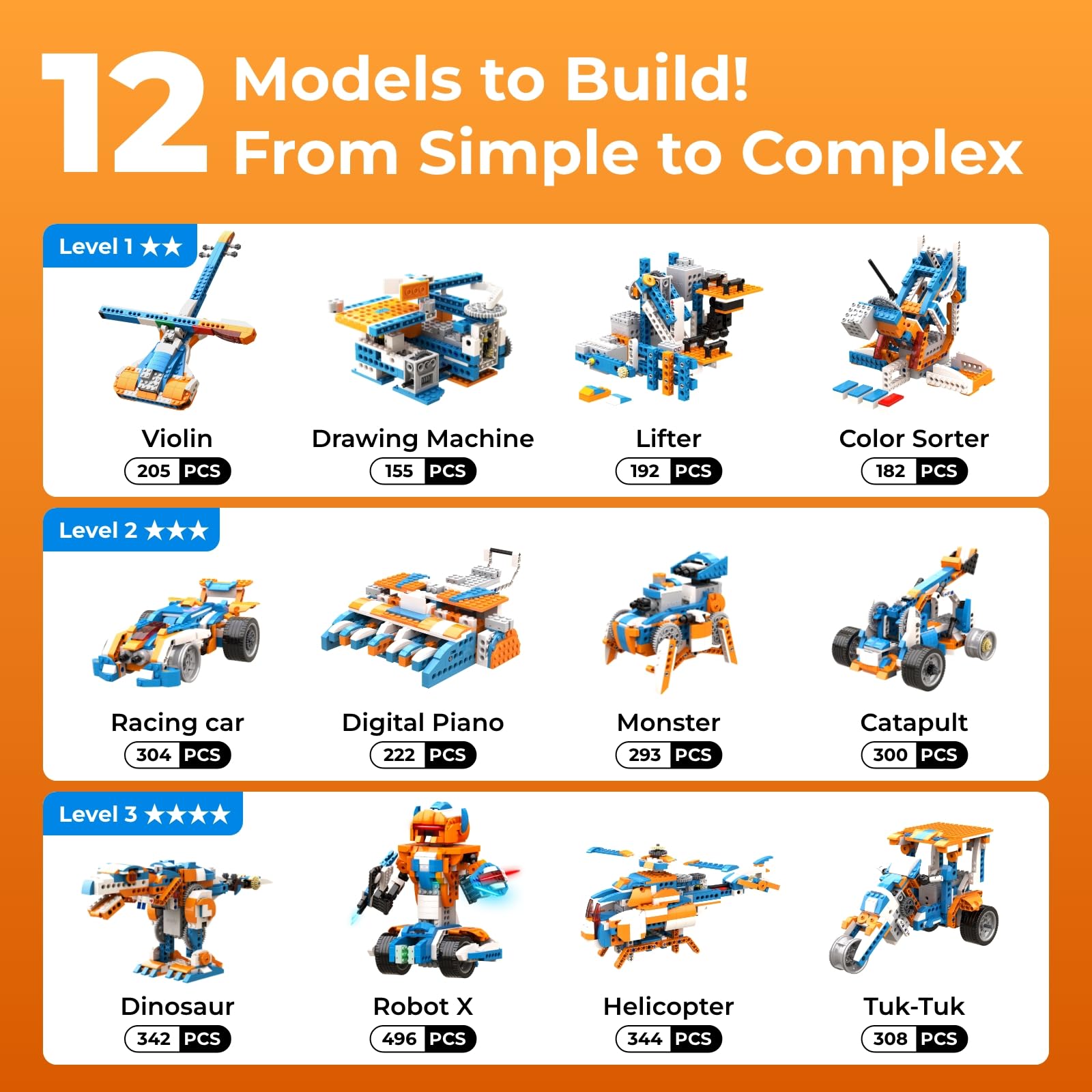 Kit de Construção Apitor Robot - Kids Education App Free avaliação e preço