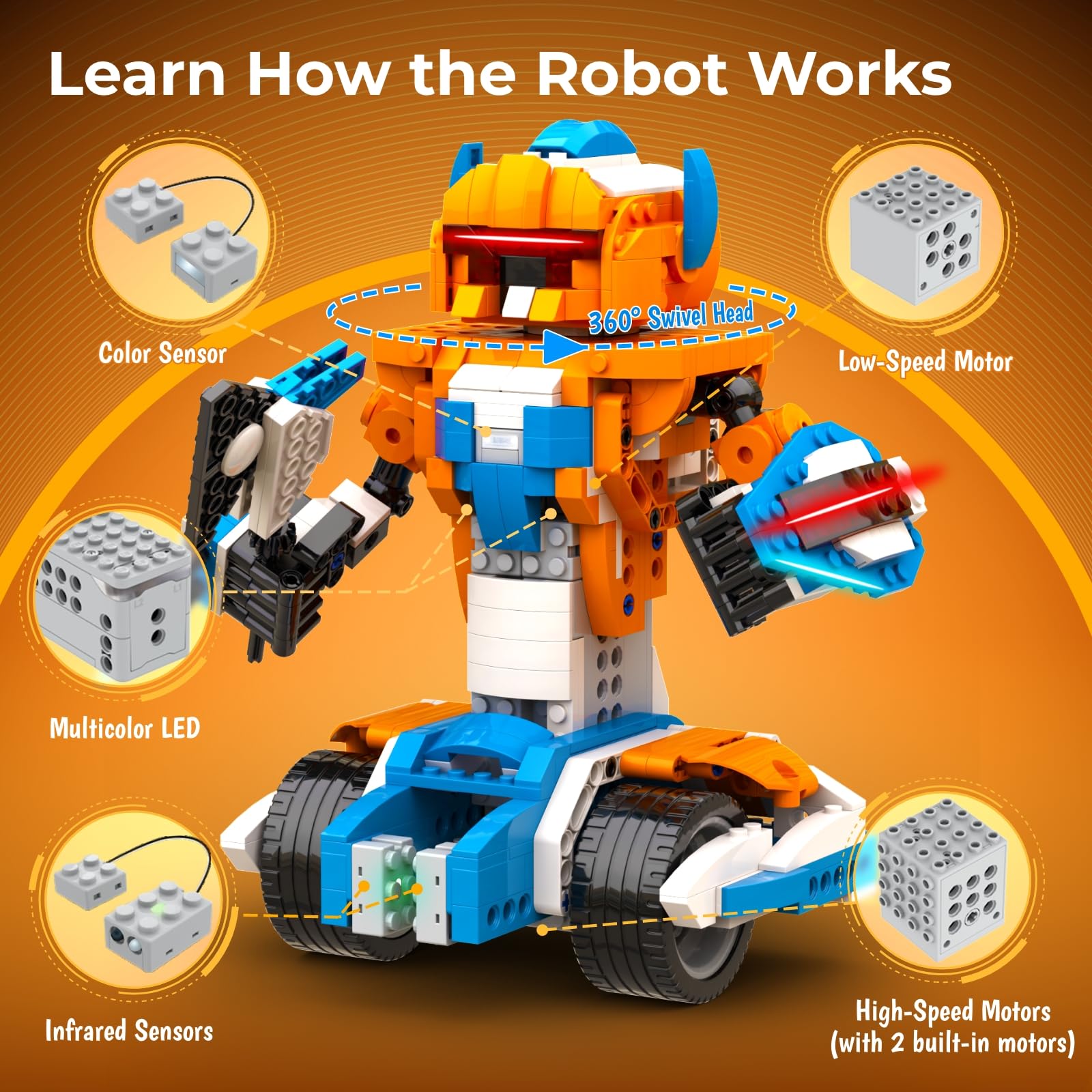 Kit de Construção Apitor Robot - Kids Education App Free avaliação e preço
