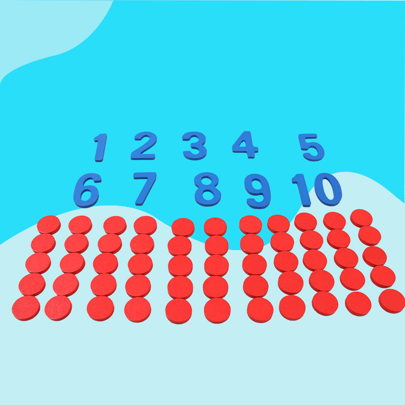 Crianças de madeira montessori - Kids Education Number avaliação e preço