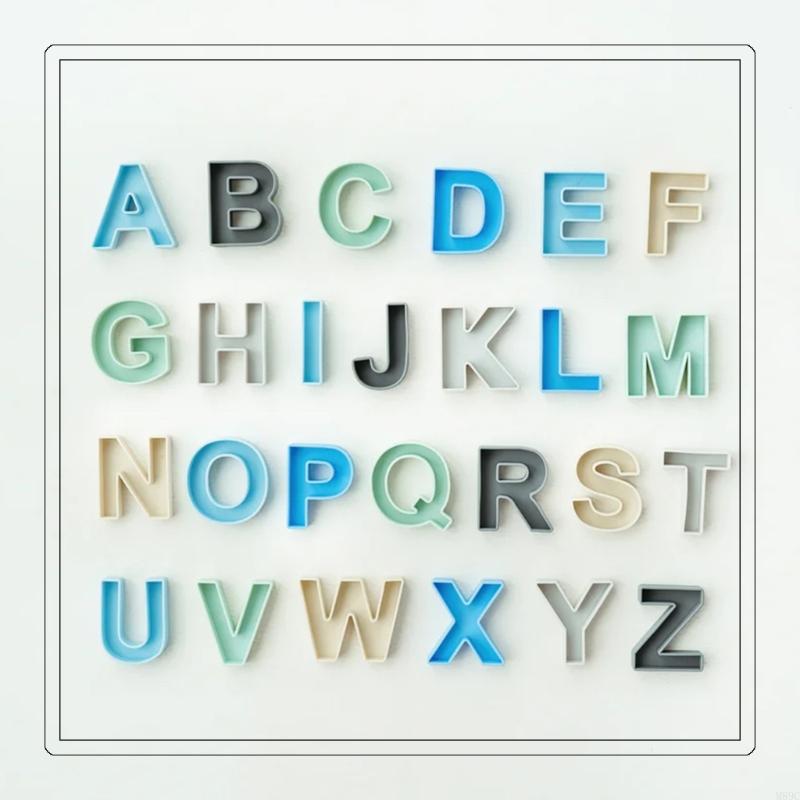 24pcs 9x7cm Silicone Inglês Bl - Kids Educational Games Learn English avaliação e preço