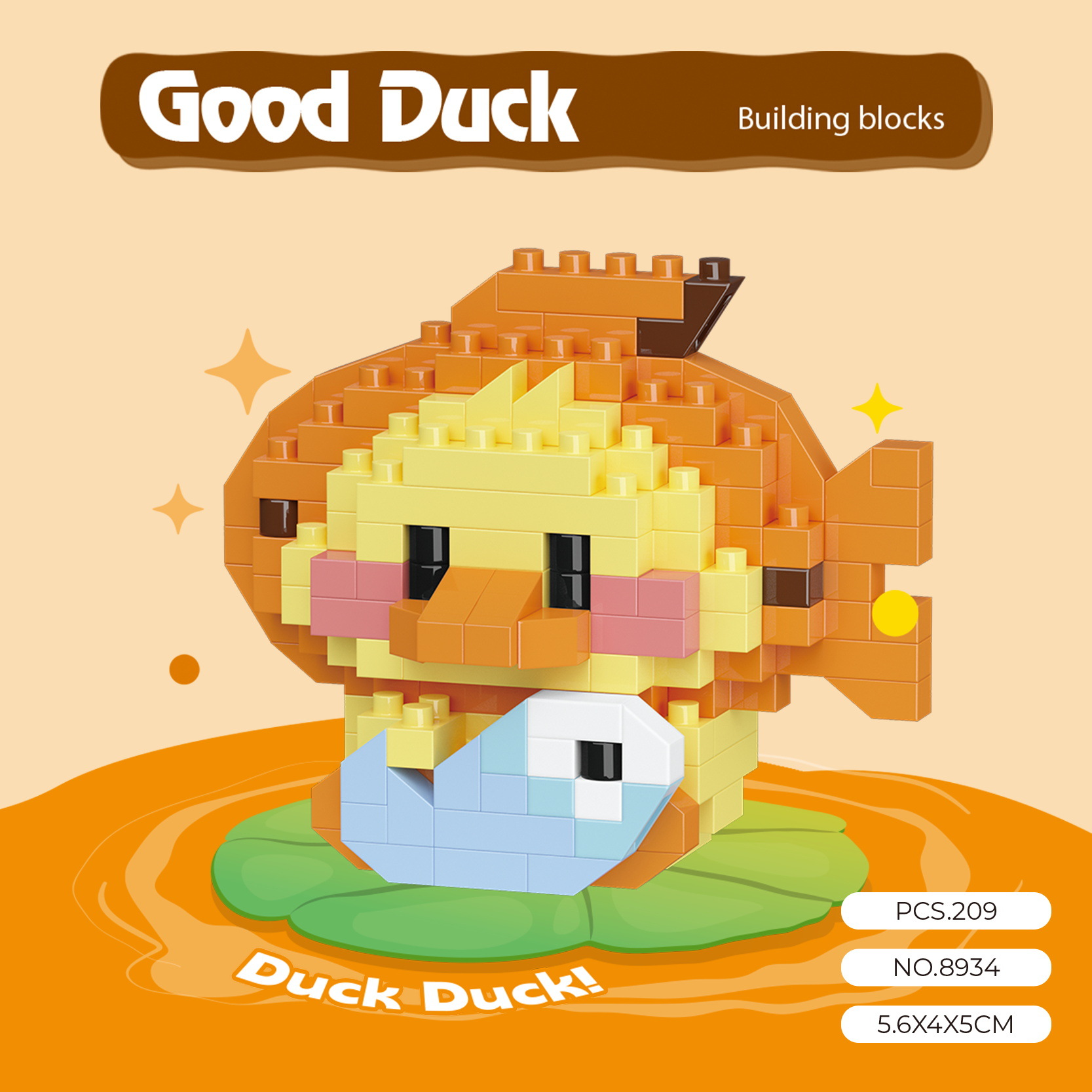 Novo feliz bonito pato série m - Happy Kids Education avaliação e preço