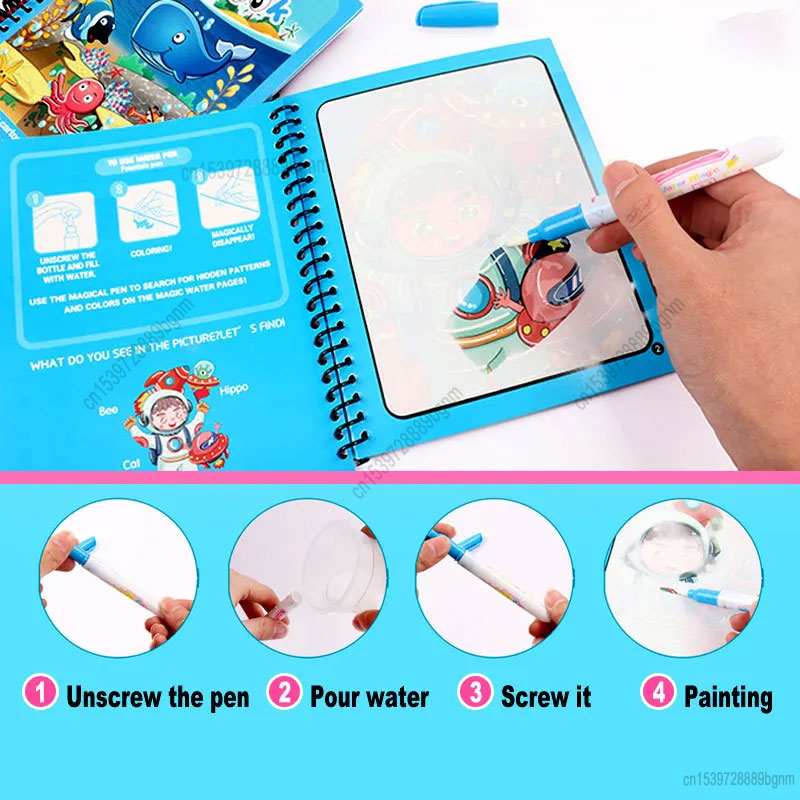 Pintura a água mágica dos dese - Educational Cartoon For Kids avaliação e preço