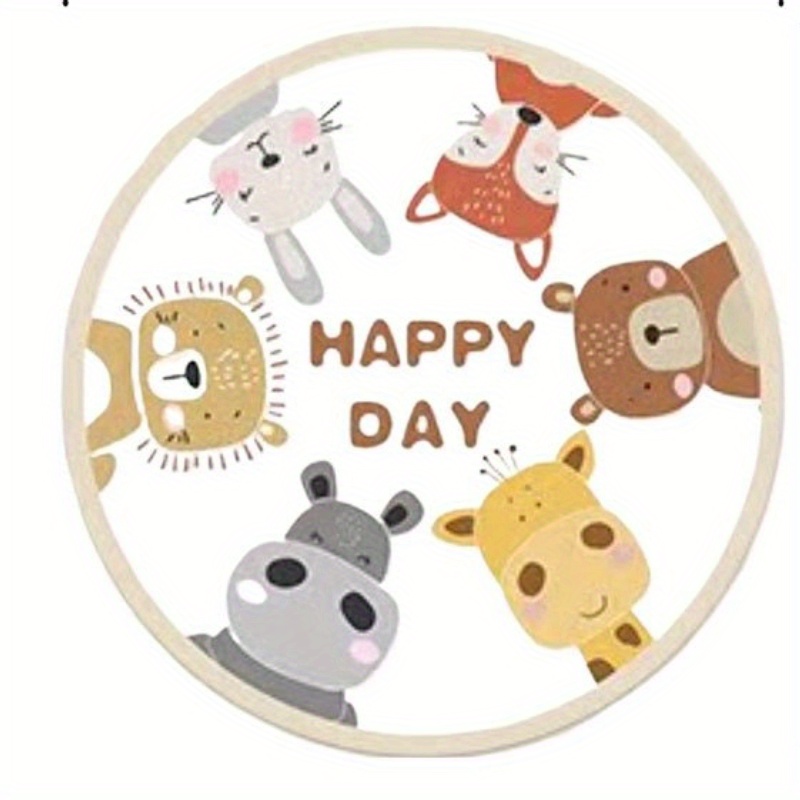 Tapete Redondo de Animais Feli - Happy Kids Education avaliação e preço