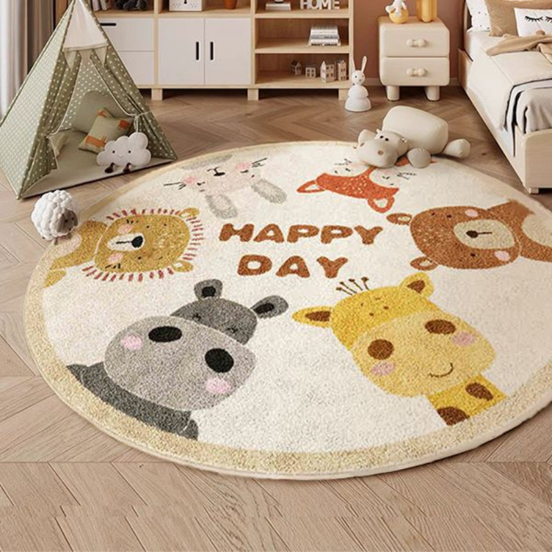 Tapete Redondo de Animais Feli - Happy Kids Education avaliação e preço