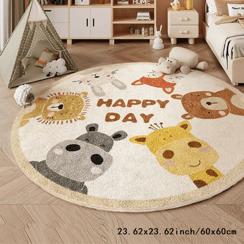 Tapete Redondo de Animais Feli - Happy Kids Education avaliação e preço
