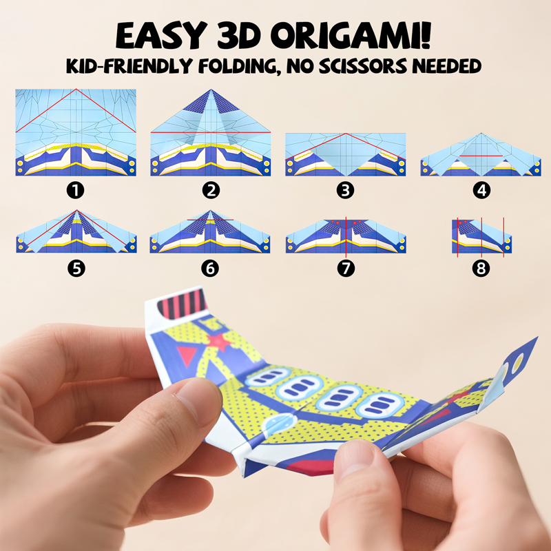 Kit de Origami para Aviões de  - Kids Education Product avaliação e preço