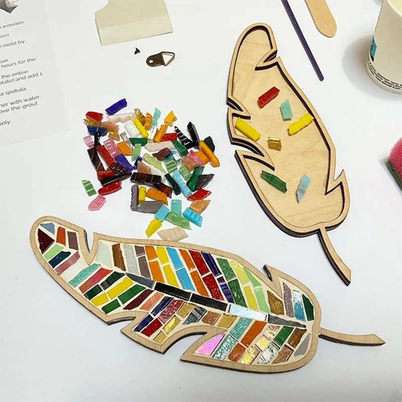 Kit DIY de Mosaico com Penas C - Kids Education Product avaliação e preço