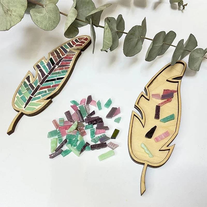 Kit DIY de Mosaico com Penas C - Kids Education Product avaliação e preço