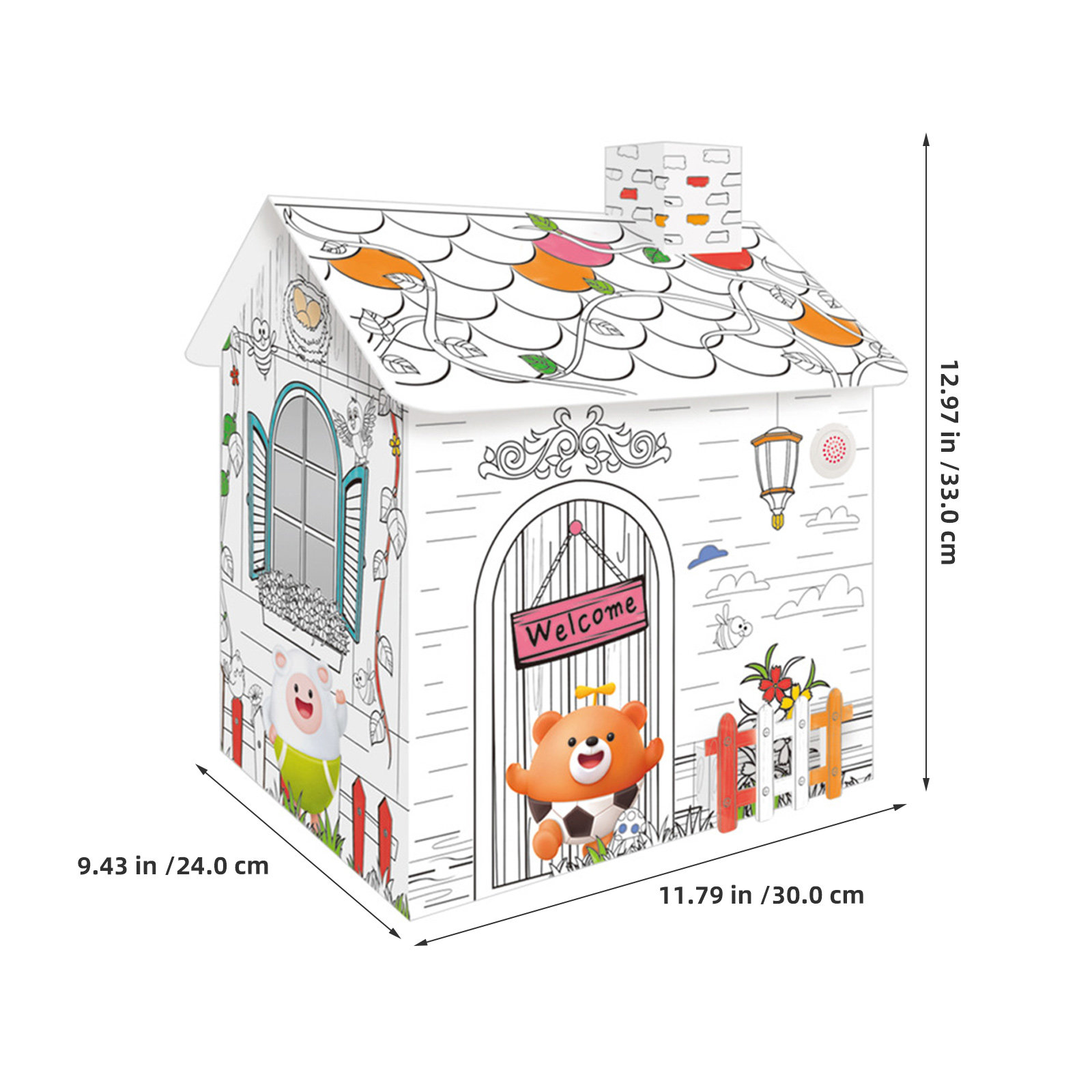 1 Peça Casa de Papel para Pint - Kids Education Design avaliação e preço