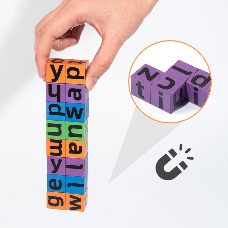 Cubo Magnético de Palavras par - Kids Educational Games Learn English avaliação e preço