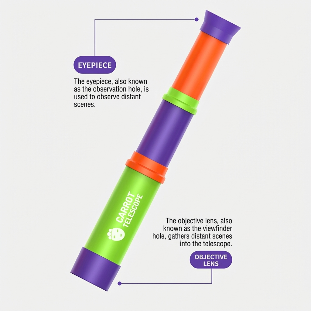 Telescópio monocular 8X para c - Kids Education Design avaliação e preço