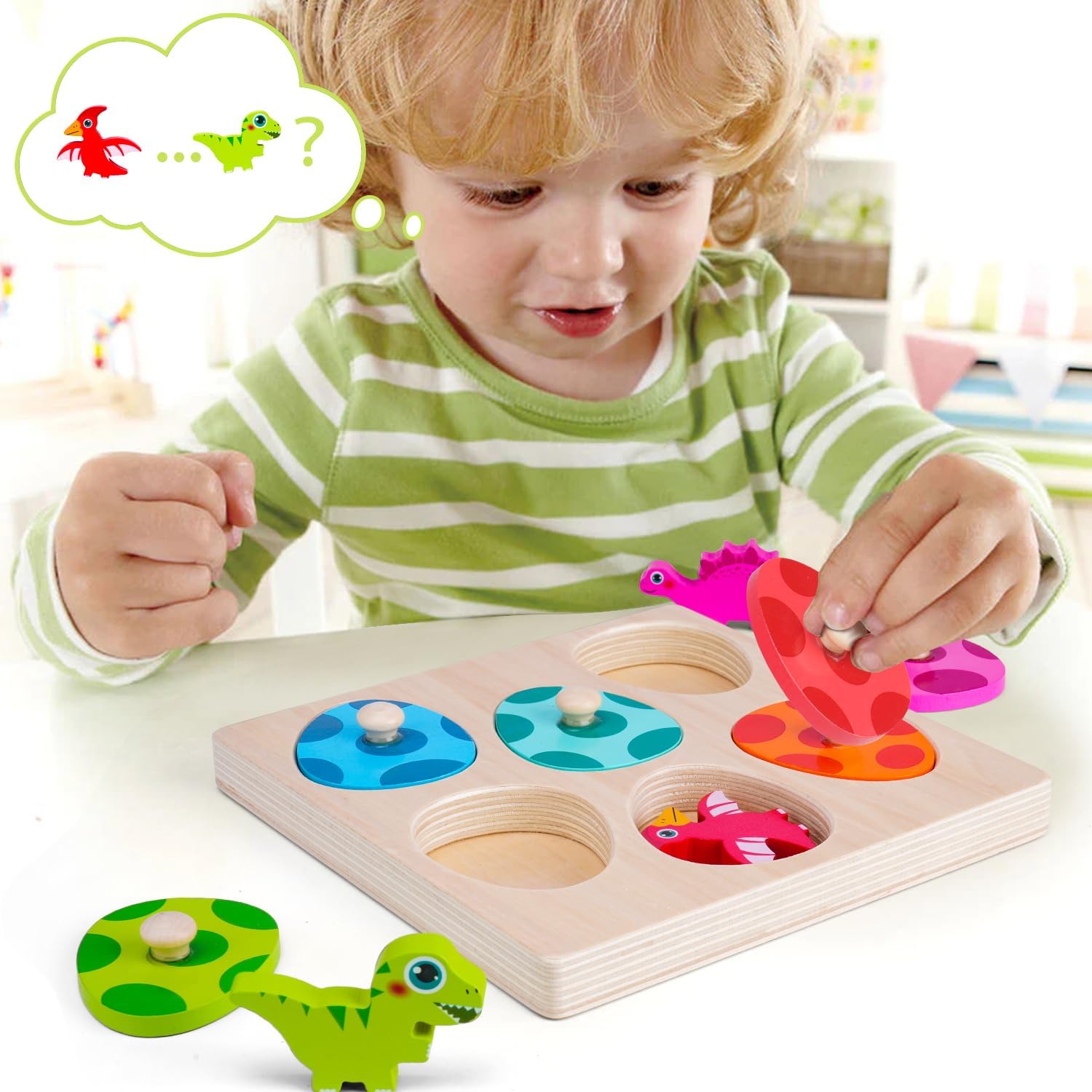 Dinossauro de madeira quebra-c - Kids Educational Game 3 avaliação e preço
